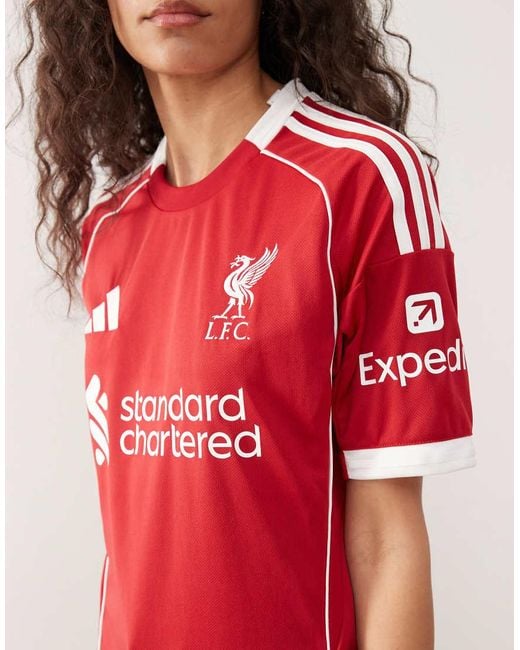 Adidas Originals Red Adidas Football Liverpool 25/26 Home Shirt