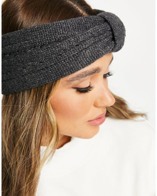 ASOS 2 Pack Polyester Front Knot Headband in Black | Lyst UK