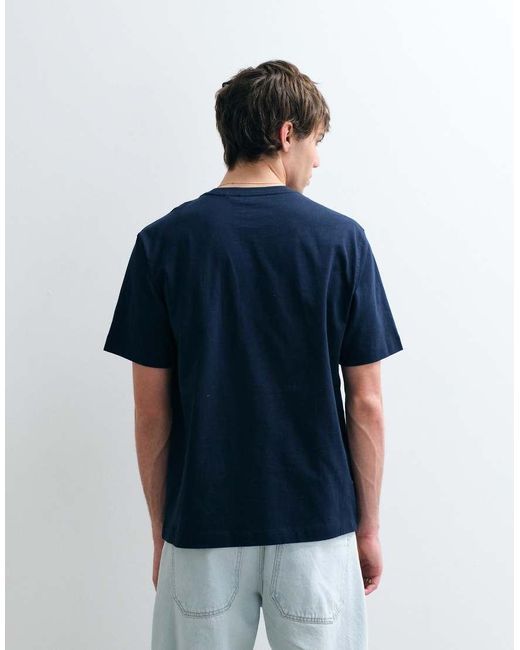ASOS COLLECTIVE Blue Heavyweight T-shirt for men