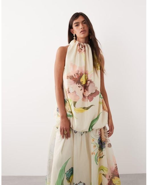 ARRANGE Multicolor Organza Maxi Dress