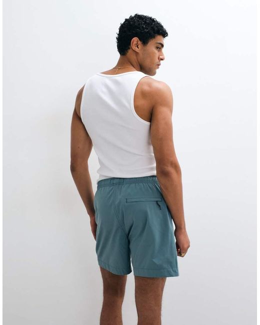 Abercrombie & Fitch Blue baggy Tech Shorts for men