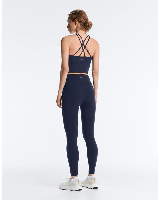 Oysho Blue Comfortlux Strap Tank Top With Cups