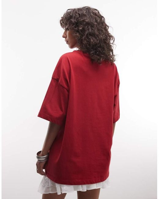 Nike Red Athletic Dept Oversized T-Shirt