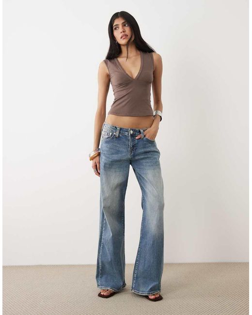 Motel Blue Emberly Plunge Top