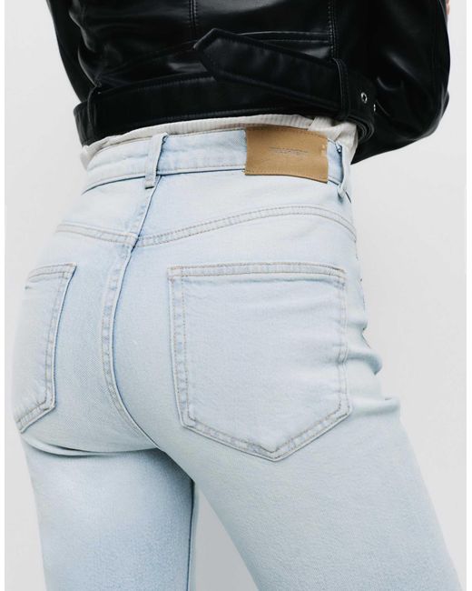 Pull&Bear Blue – straight jeans