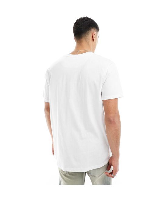 Brave Soul White Oversized T-shirt for men