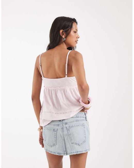 Hollister Gray Low Rise Mini Denim Skort