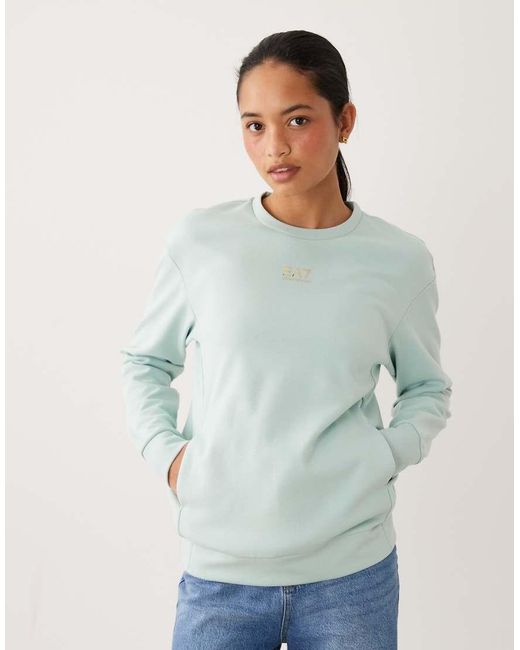 EA7 Green Logo Sweatshirt