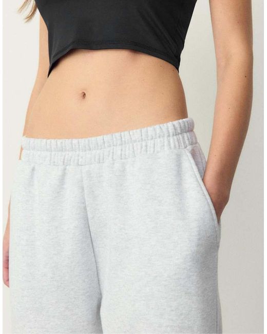 Stradivarius Gray Boyfriend Jogger Trousers
