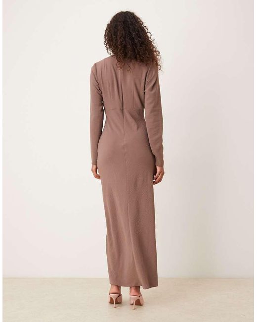 ASOS Natural Bias Bust Detail Maxi Dress