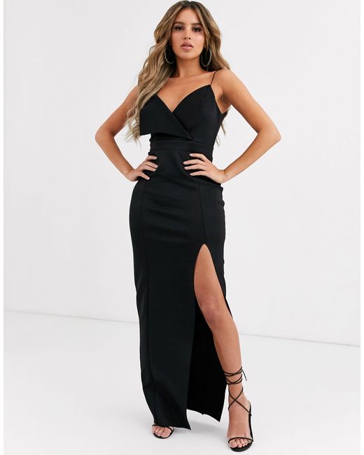 asos black dress with flowers