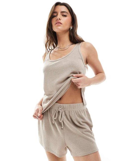 Loungeable Natural Soft Knit Shorts