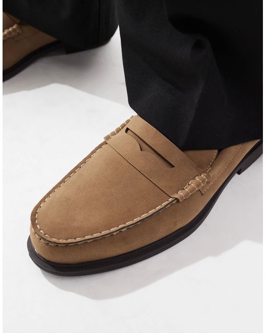 ASOS Black Penny Loafers for men