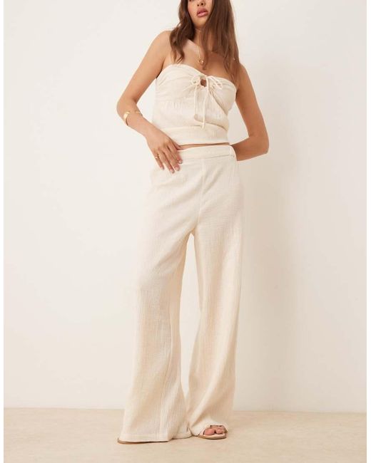 esmé studios Natural Esmee Exclusive Floaty Beach Trouser