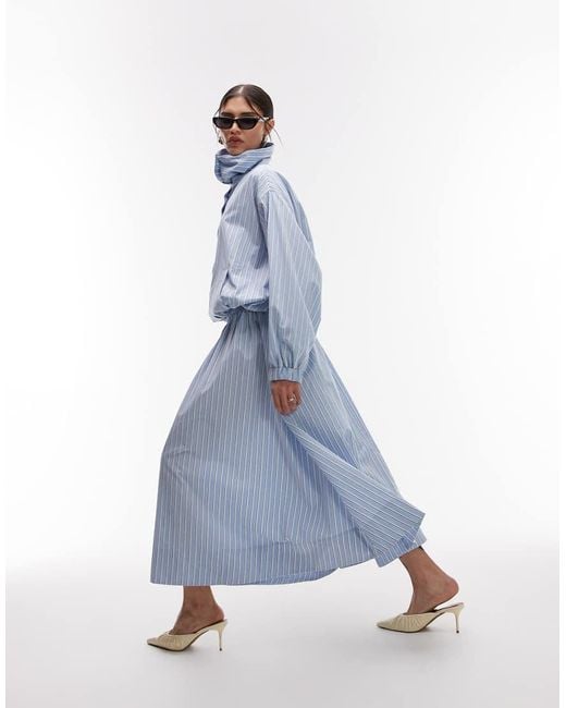ASOS Blue Full Volume Maxi Skirt