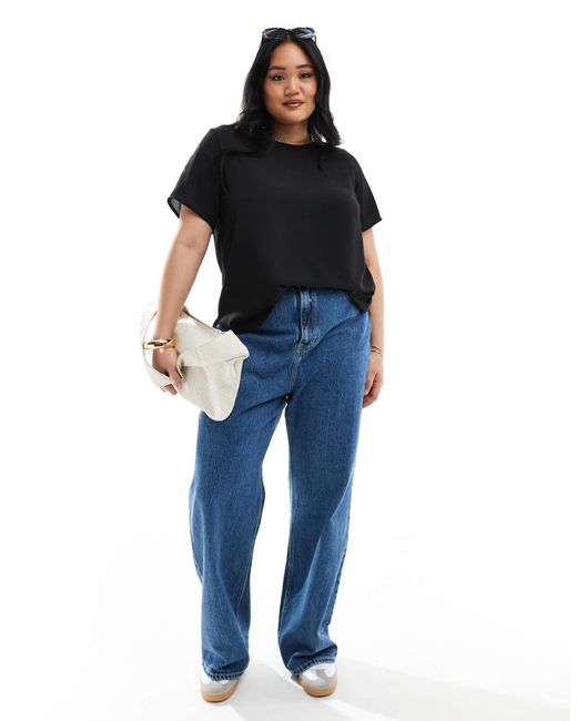 ONLY Black – kurzärmlige bluse