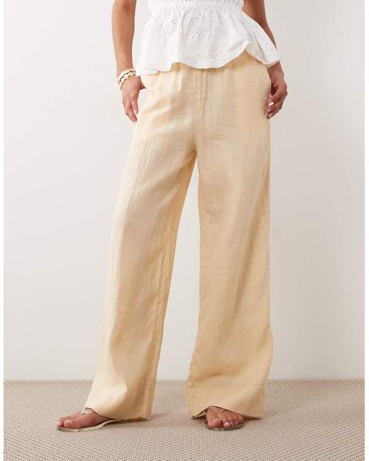 Mango Natural 100% Linen Trouser