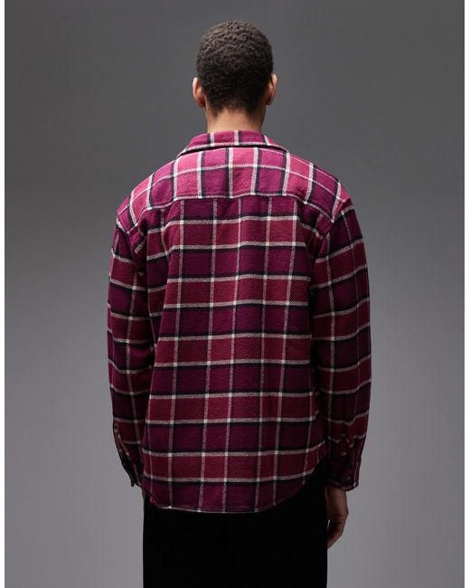 Obey – harold – langärmliges flanellhemd in Multicolor für Herren