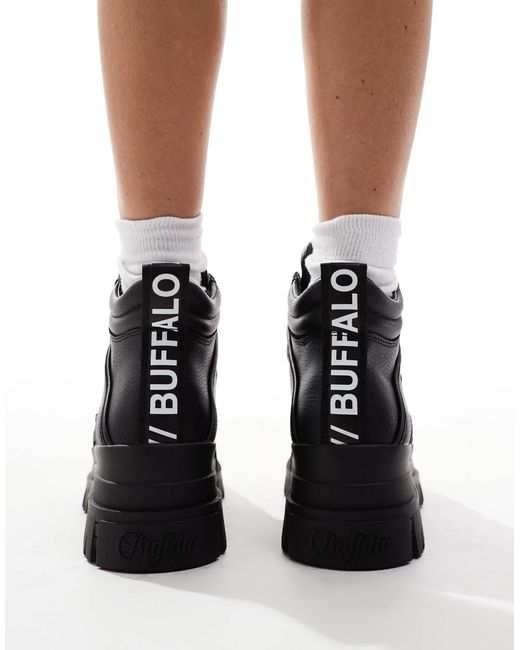 Buffalo Black Aspha Nc Mid Boot