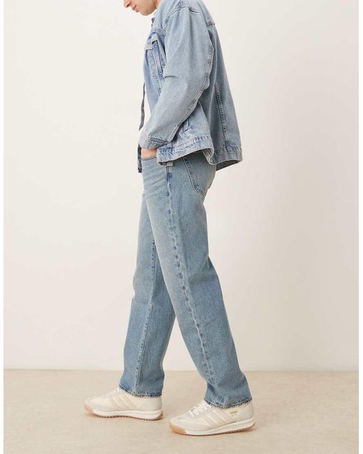 Abercrombie & Fitch Blue Straight Leg Jeans for men
