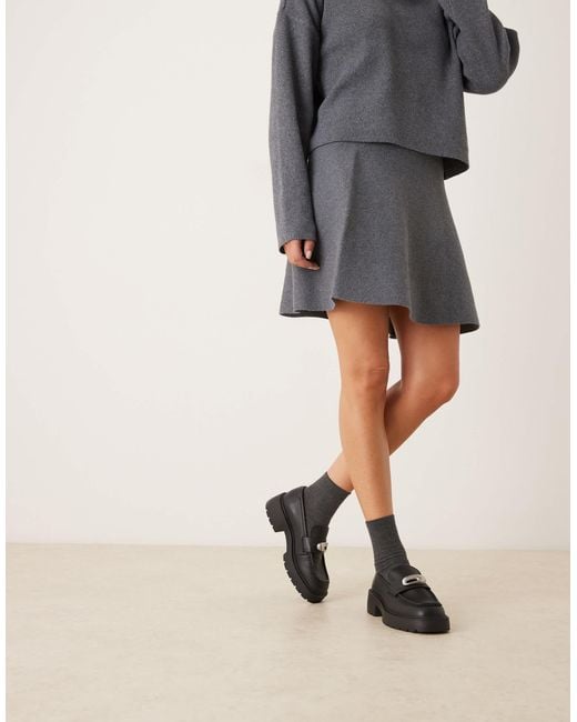Calvin Klein Black Chunky Buckle Loafers
