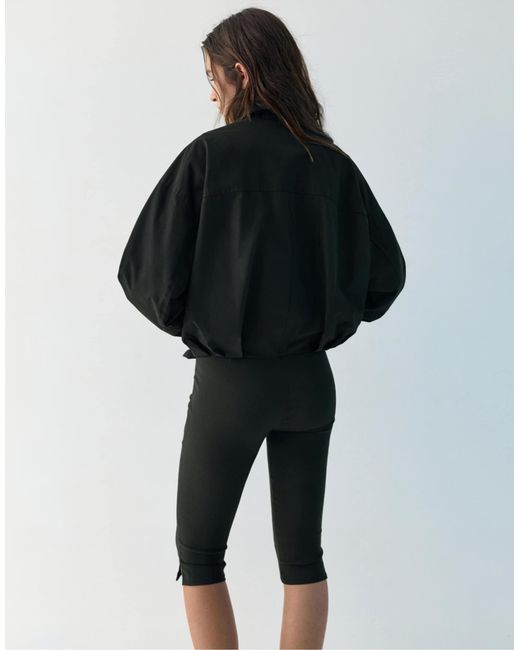 Bomber bouffant Pull&Bear en coloris Black