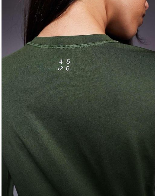 4505 Green Icon Active Quick Dry Slim Fit Long Sleeve Top