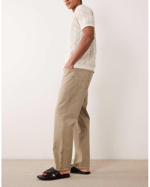 ASOS Natural Straight Jeans for men