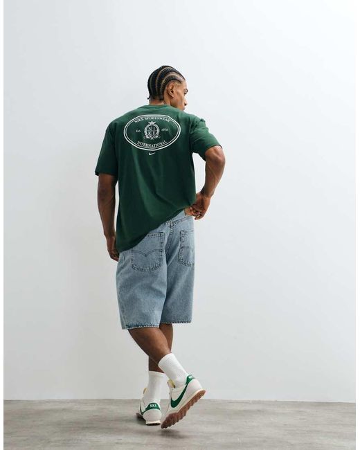 Levi's Green 478 baggy Denim Shorts for men