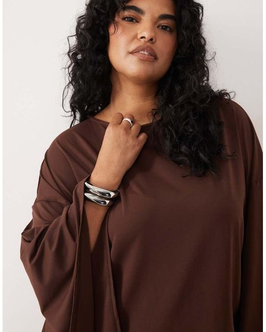 ASOS Asos Design Curve in het Brown