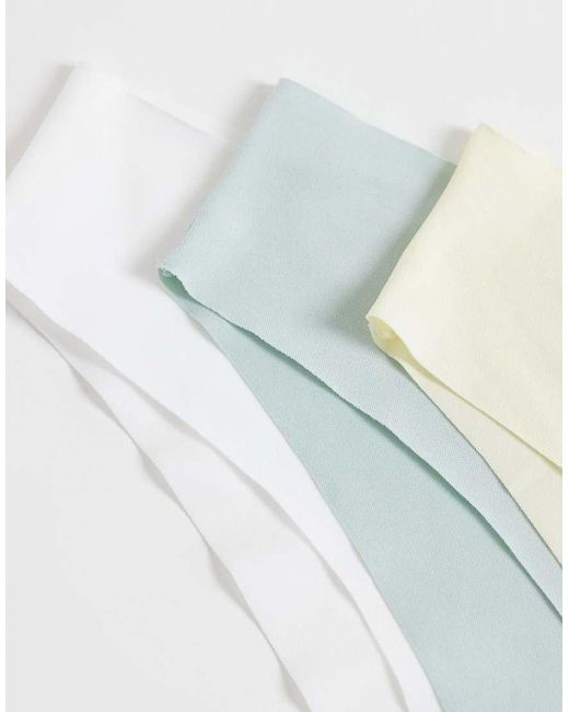 ASOS White Honey 3 Pack No Vpl Brazilian Briefs