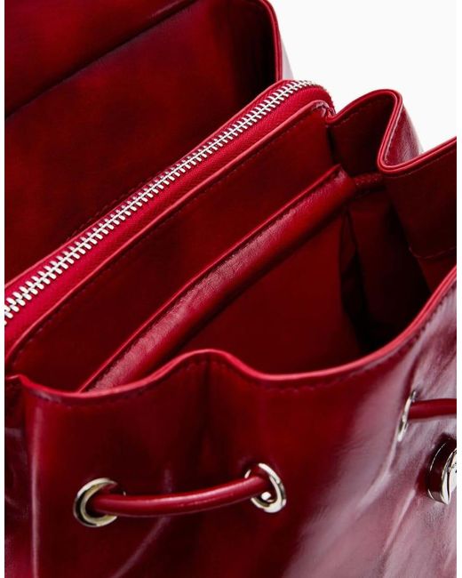 Desigual Red Small Backpack Logo