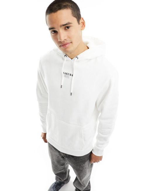 River island mens white hoodie Clearance