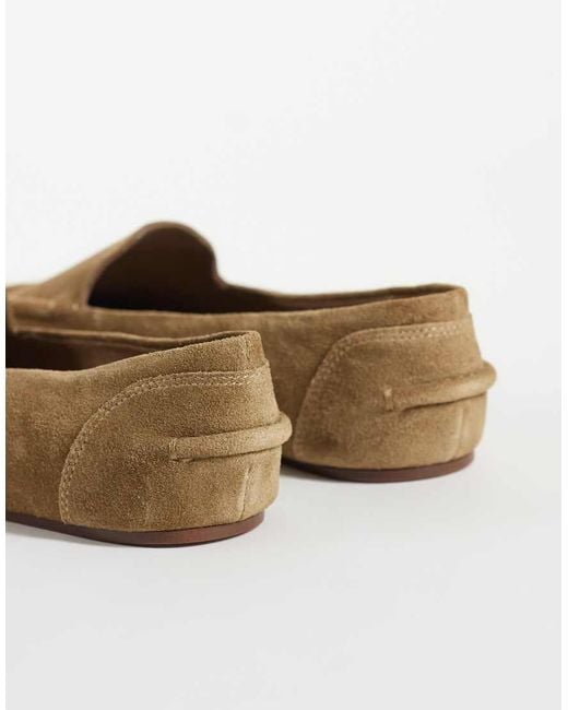 Mango White 100% Leather Flat Shoe