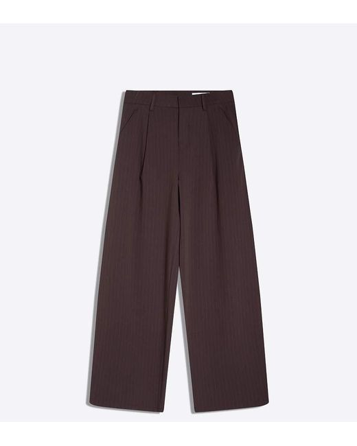 Bershka Purple Tall Voluminous Trousers With Double Fabric