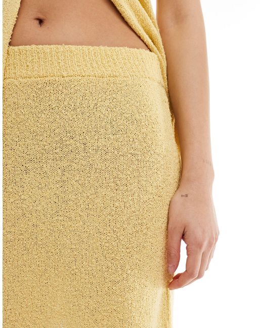 ASOS Natural Knitted Mini Skirt