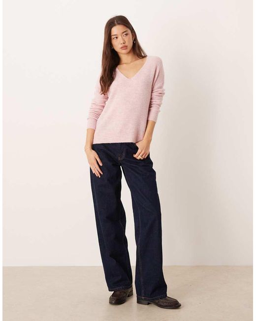 Jdy Pink V-neck Jumper