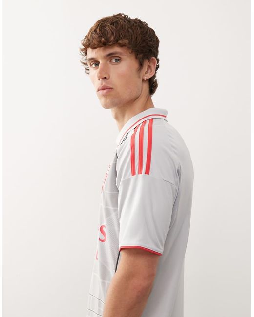 Adidas Originals Red Adidas Football Olympique Lyonnais 25/26 Third Jersey for men