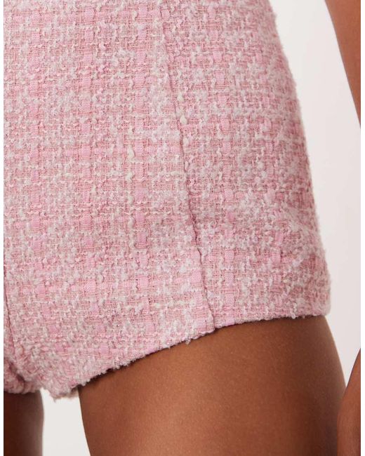 Miss Selfridge Pink Tailored Knicker Short