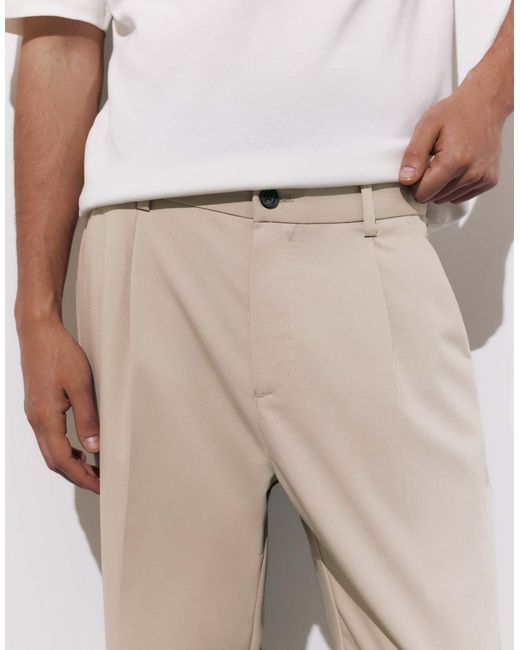 Pull&Bear – elegante hose in Black für Herren