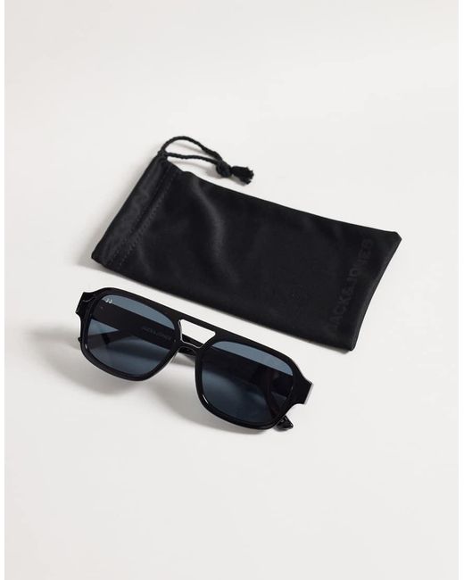 Jack & Jones Blue Aviator Sunglasses for men