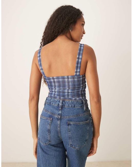 Cotton On Blue Brooke Mesh Cami