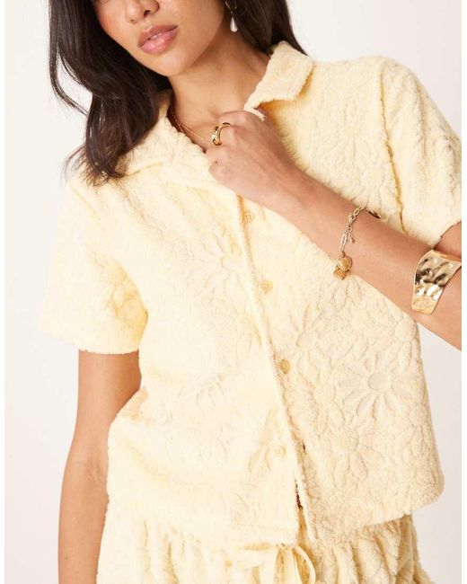 ASOS Kort Overhemd in het Natural