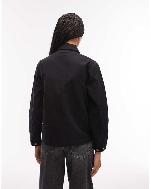 Dickies Black Unlined Canvas Chore Jacket