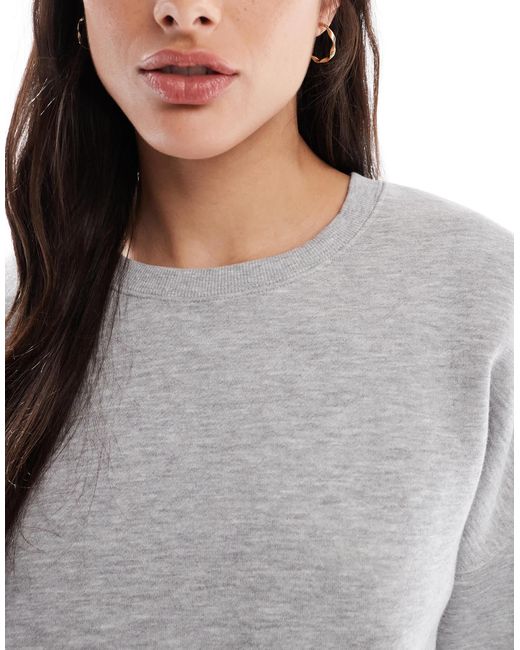 Sweat oversize d'ensemble - clair Vero Moda en coloris Gray