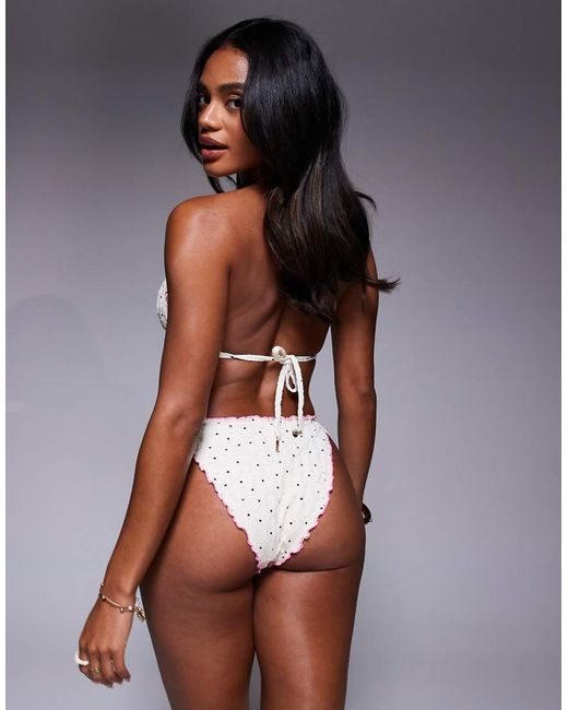 River Island Brown Spot Tie Side Brief