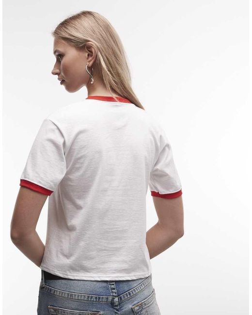 PRNT White Espana Ringer T-Shirt