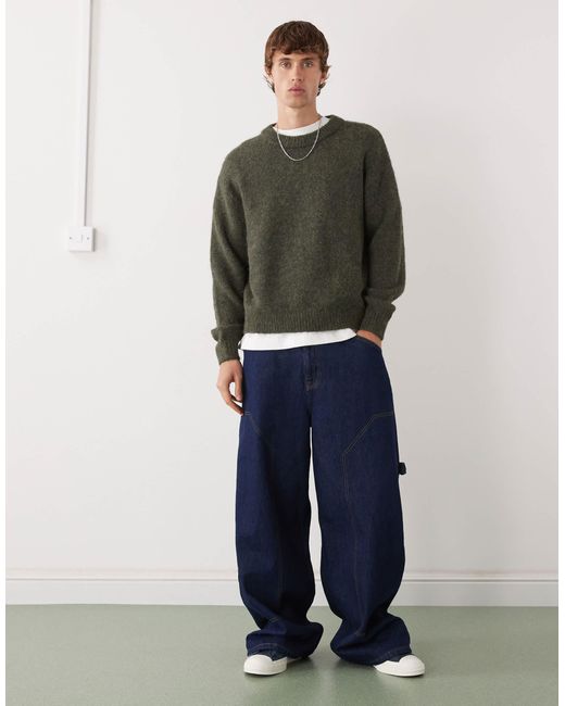Weekday Green Wool Blend Sweater for men