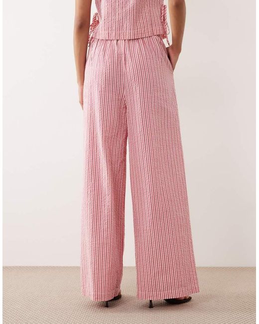 Nobody's Child Pink Parker Mid Waist Wide Leg Trouser Co-Ord