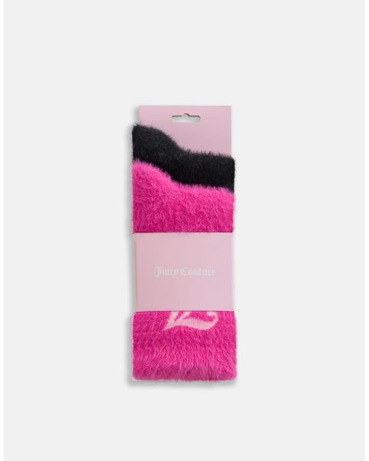 Juicy Couture Pink Fluffy Socks
